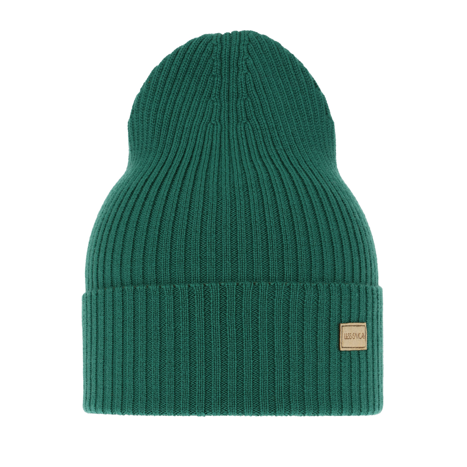Czapka damska zimowa, wiosenna, zielona, 100% wełniana merino, Sophie