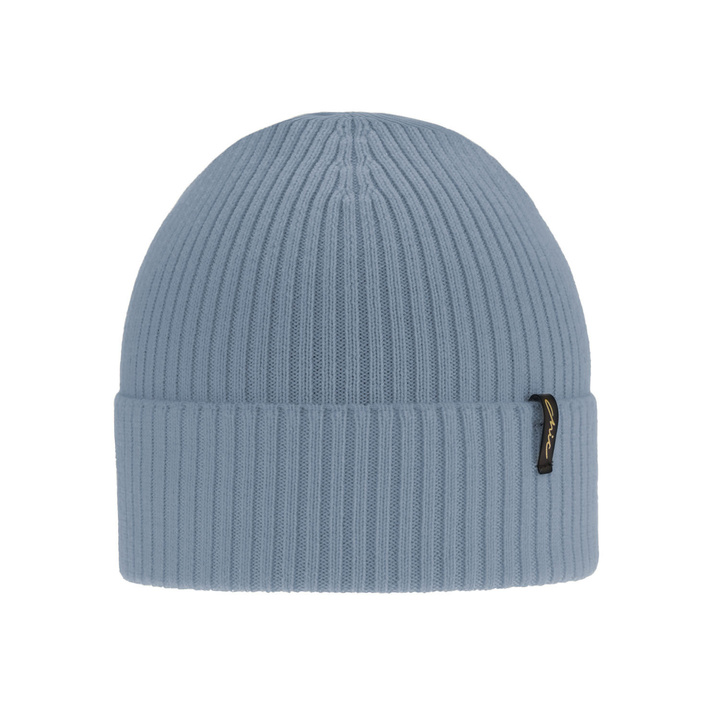 Czapka zimowa damska, niebieska, 100% wełniana merino Megan