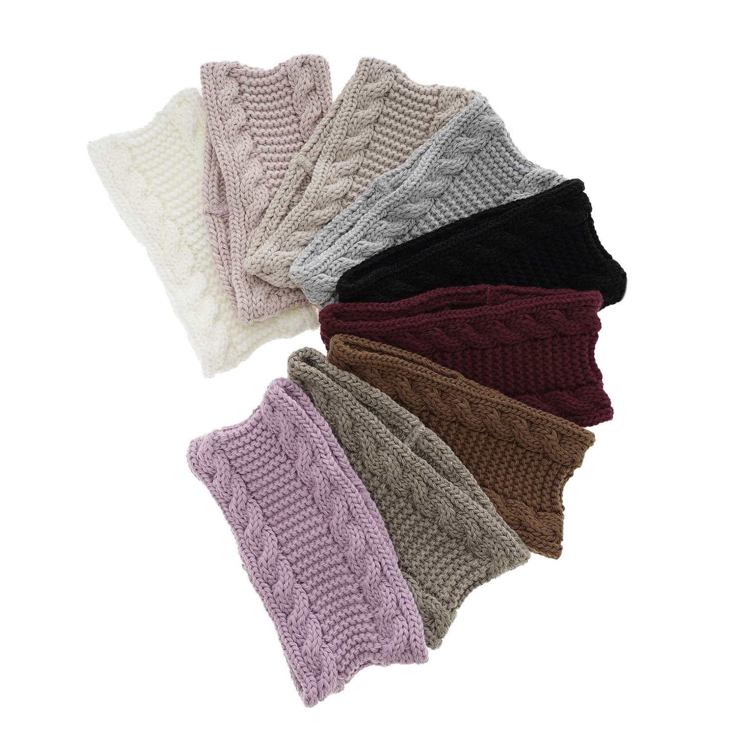 Opaska zimowa damska, beżowa, Bera