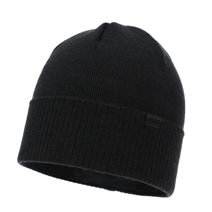 Czapka jesienna, wiosenna męska, z bawełną, ciemnoszara, Remon