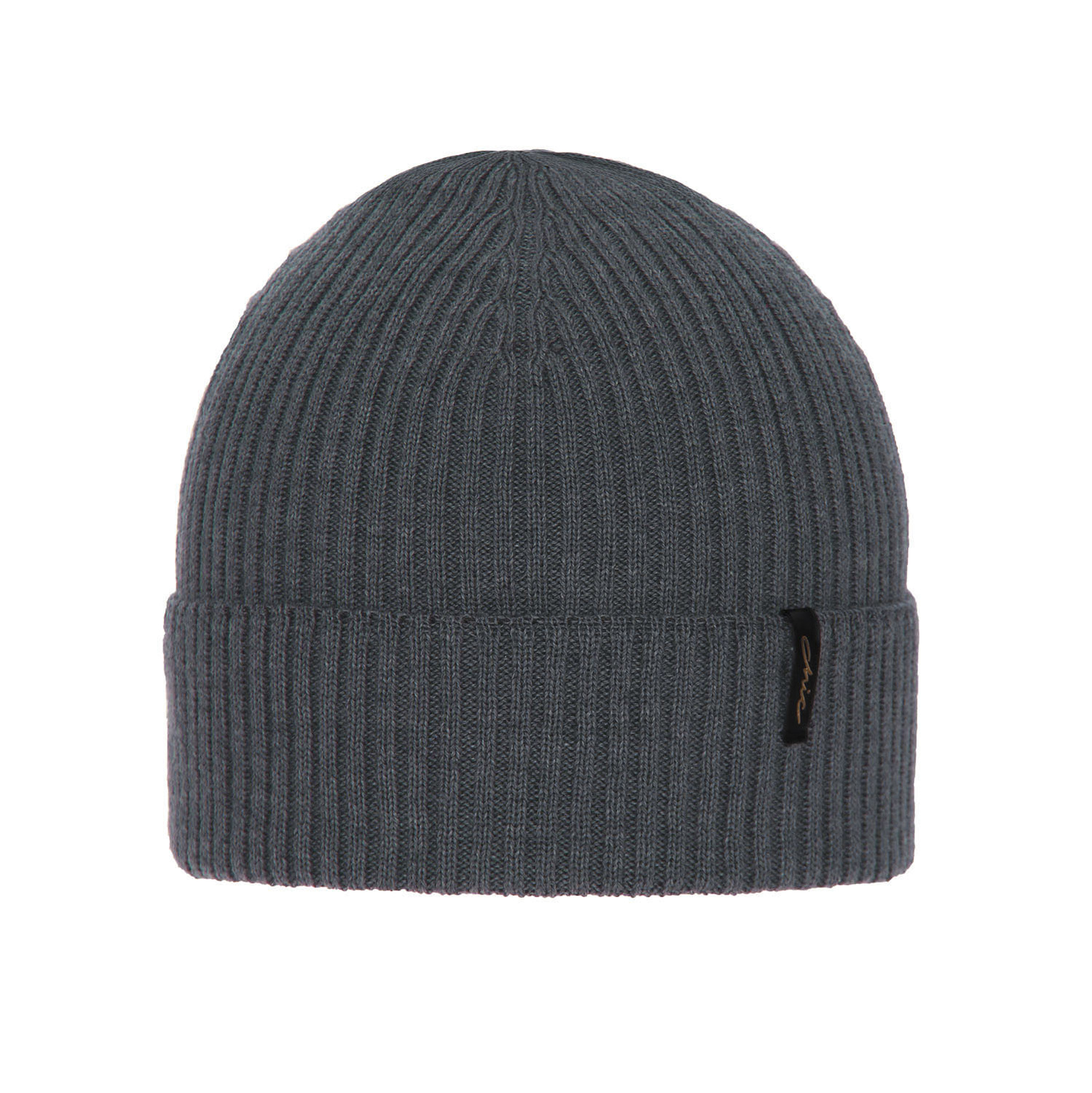 Czapka zimowa damska, ciemnoszara, 100% wełniana merino Megan