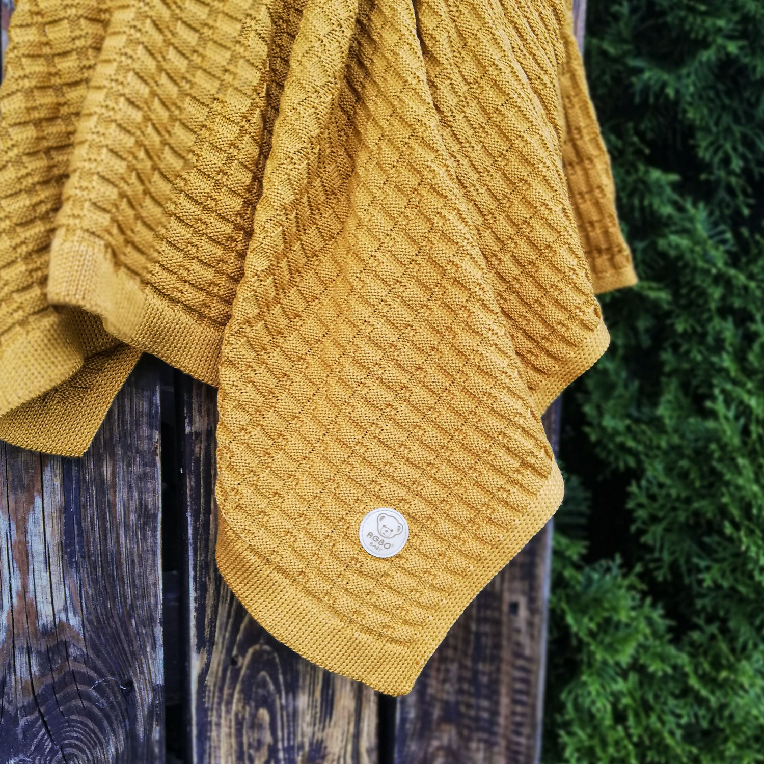 Kocyk bambusowy dla dziecka, niemowlaka, szary, delikatny Misio