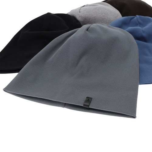 Czapka jesienna, wiosenna męska, bawełniana, szara, Flurry