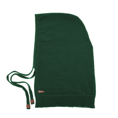 Kominiarka zimowa damska, zielona,z wełną merino Elizabeth