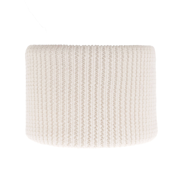 Komin zimowy dziecięcy, biały, 100% wełniany merino Vanilla
