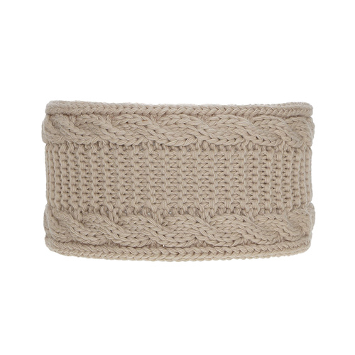 Opaska zimowa damska, beżowa, Bera