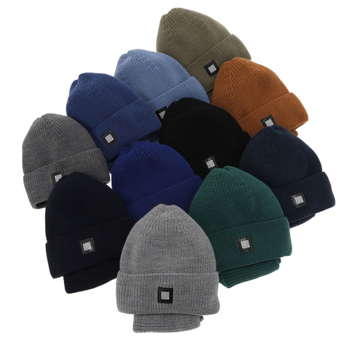 Czapka i komin dla chłopca zimowy komplet, czarny, Amadeo