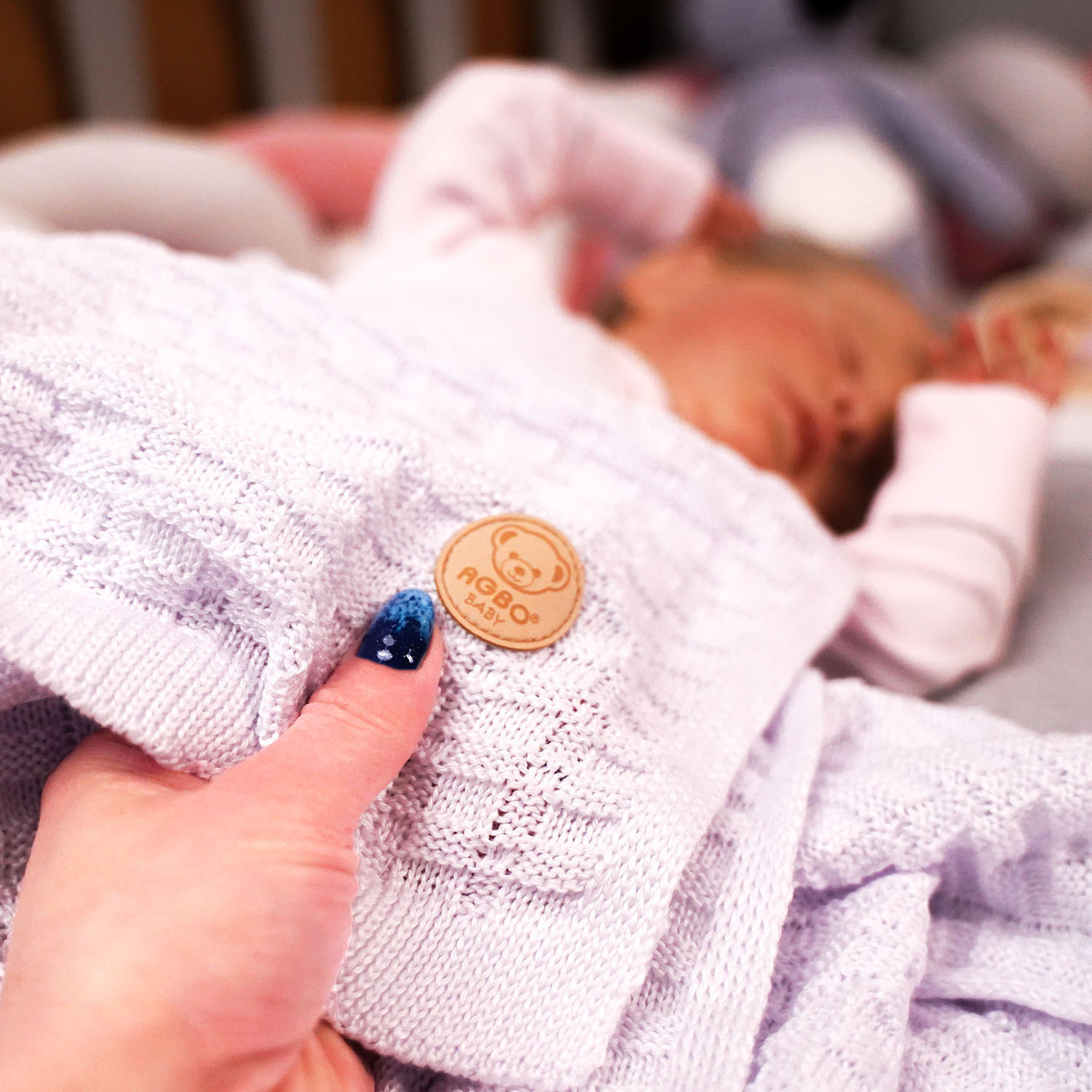 Kocyk bambusowy dla dziecka, niemowlaka, szary, delikatny Misio