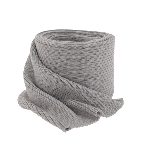 Szalik zimowy damski, szary, 100% wełniana merino Jessica