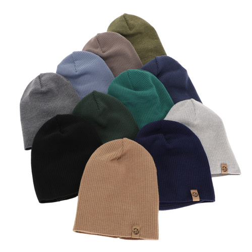 Czapka i komin dla chłopca jesienny, wiosenny komplet, camel, 100% wełniany merino Richi