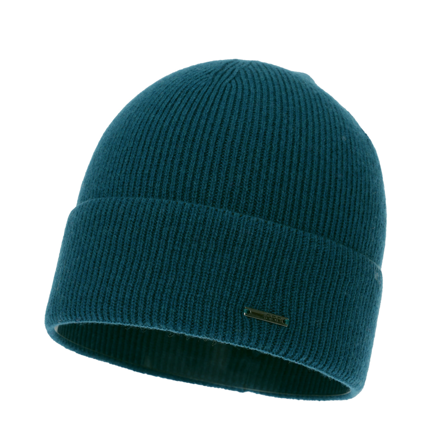 Czapka jesienna, zimowa damska, szmaragdowa, wełna merino z kaszmirem, Sindra