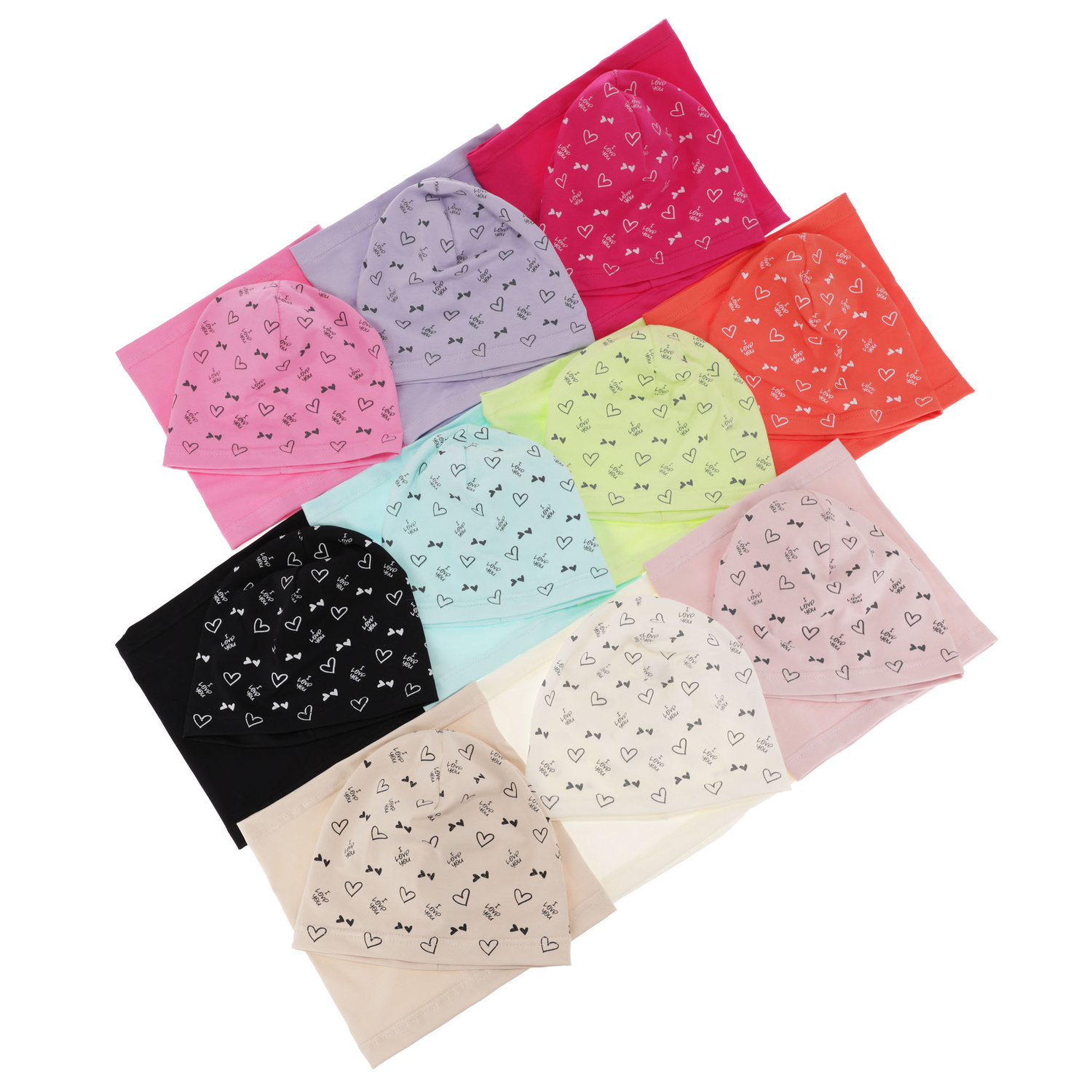 Czapka i komin dla dziewczynki jesienny, wiosenny komplet, liliowy, bawełniany Lovena