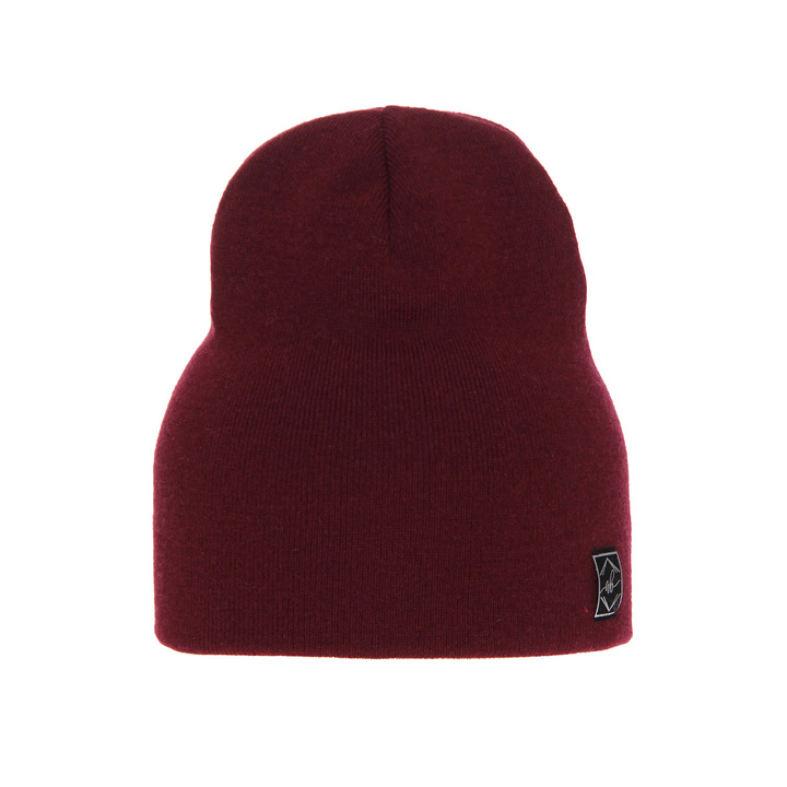 Beret damski jesienny, wiosenny, bordowy, Rubina