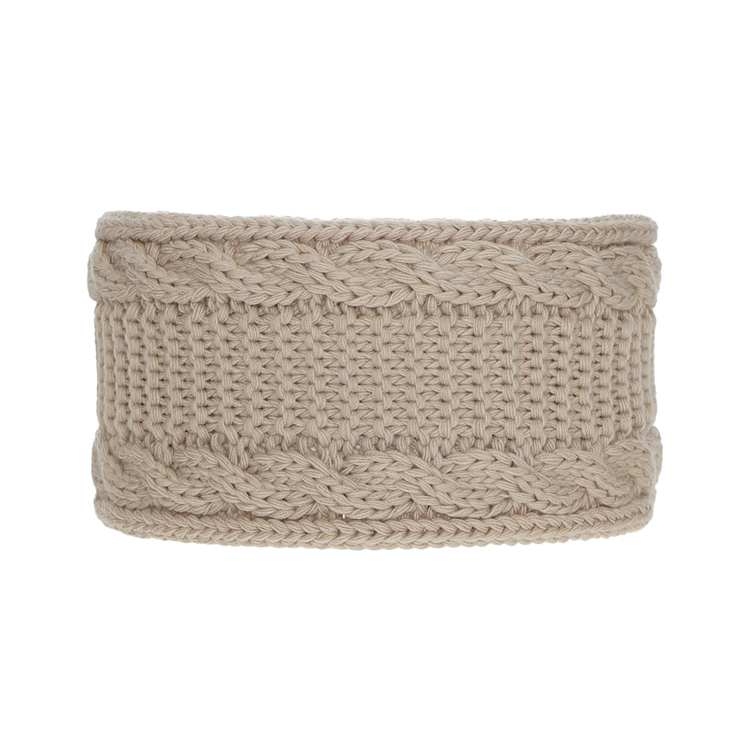 Opaska zimowa damska, beżowa, Bera