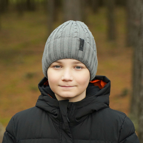 Czapka zimowa dla chłopca, niebieska Lucas