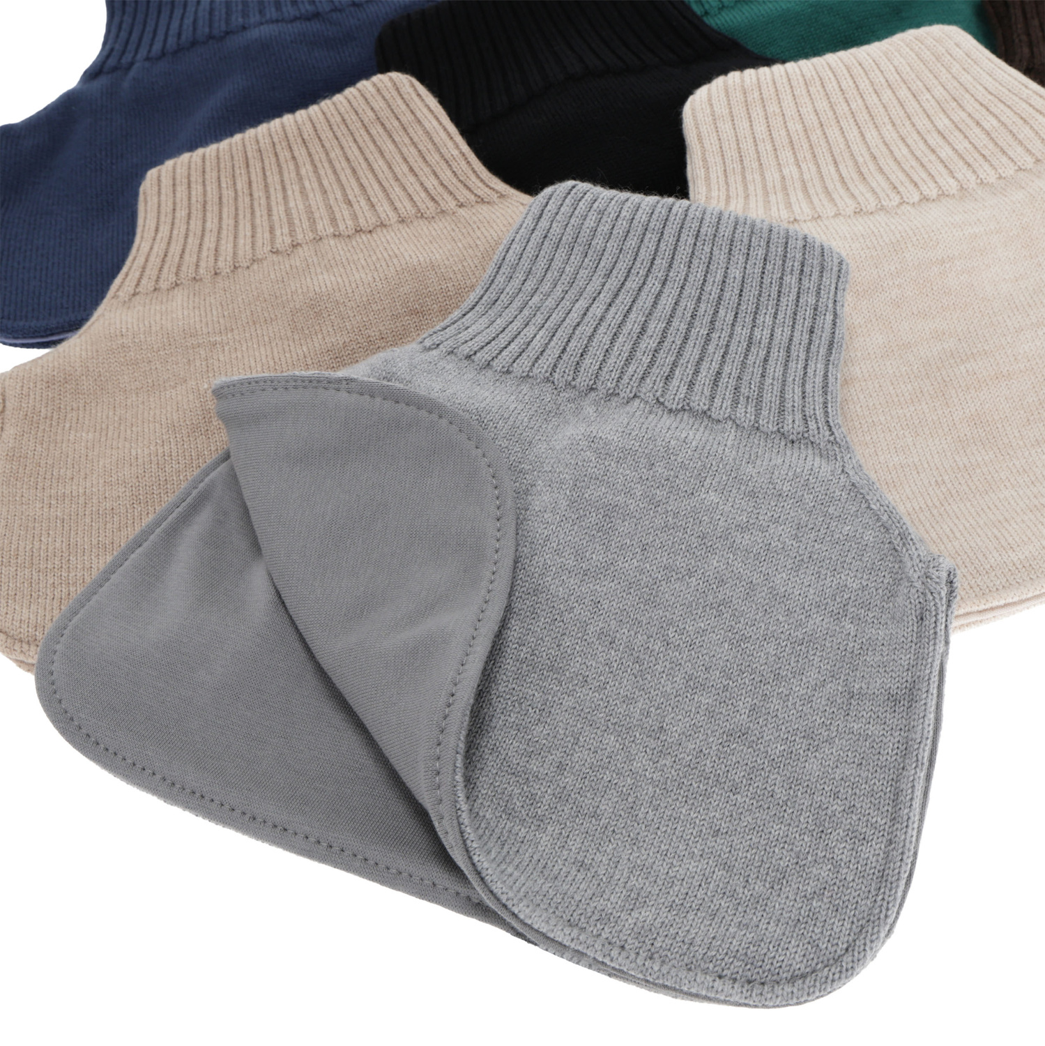 Golf zimowy dla chłopca, 100% wełniany merino, podszyty bawełną, szmaragdowy Tiket