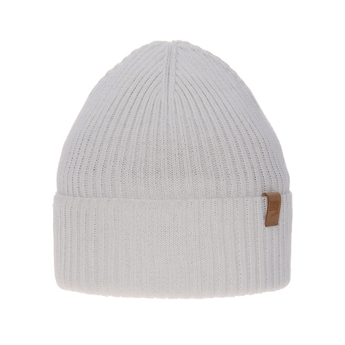 Czapka jesienna, wiosenna dla dziewczynki, z bawełną, kremowa Isumi