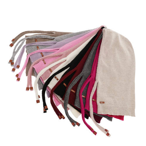 Kominiarka zimowa damska, zielona,z wełną merino Elizabeth