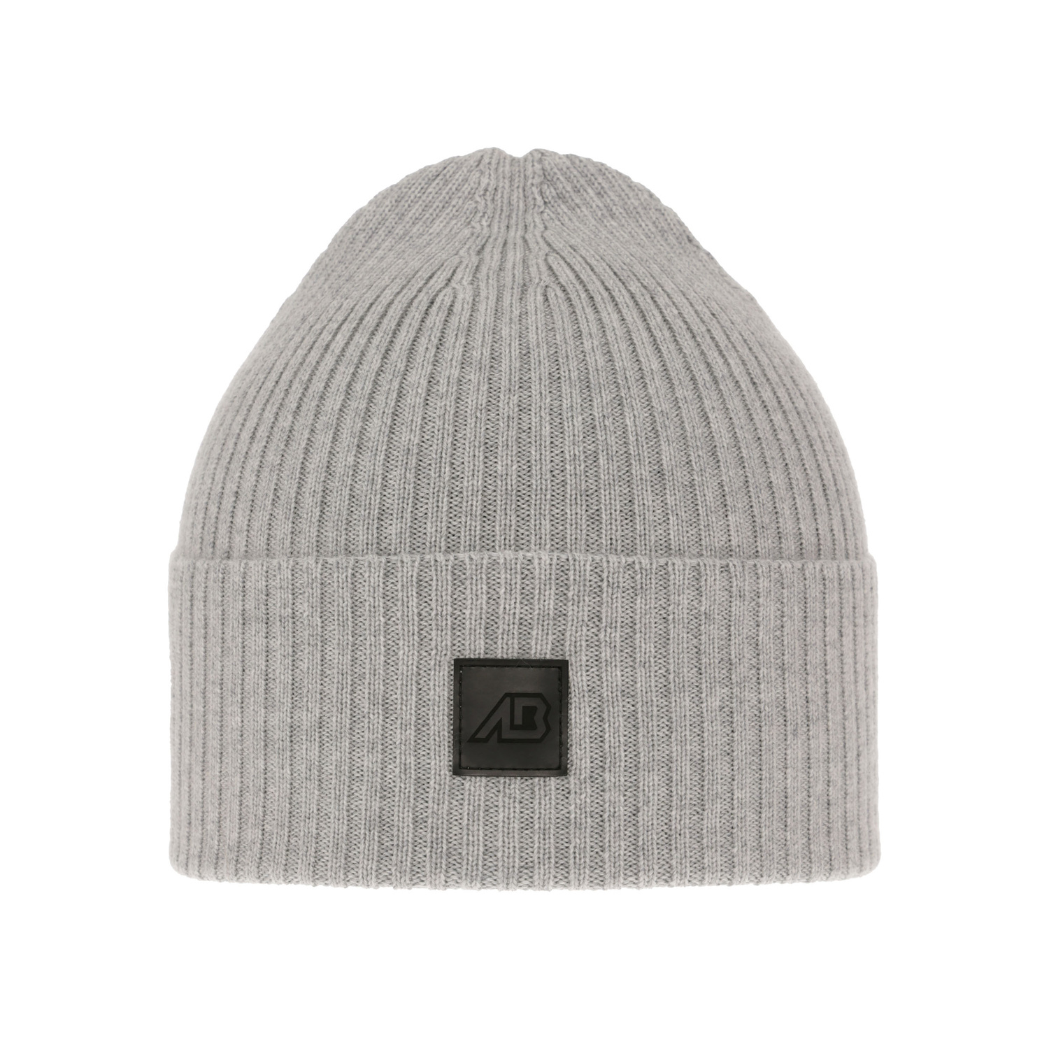 Czapka męska zimowa, wiosenna, szara, 100% wełniana merino, Matias
