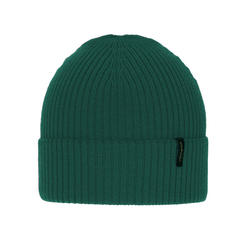 Czapka zimowa damska, szmaragdowa, 100% wełniana merino Megan