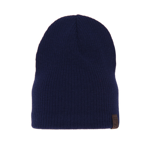 Czapka jesienna, wiosenna dla chłopca, granatowa Gregor