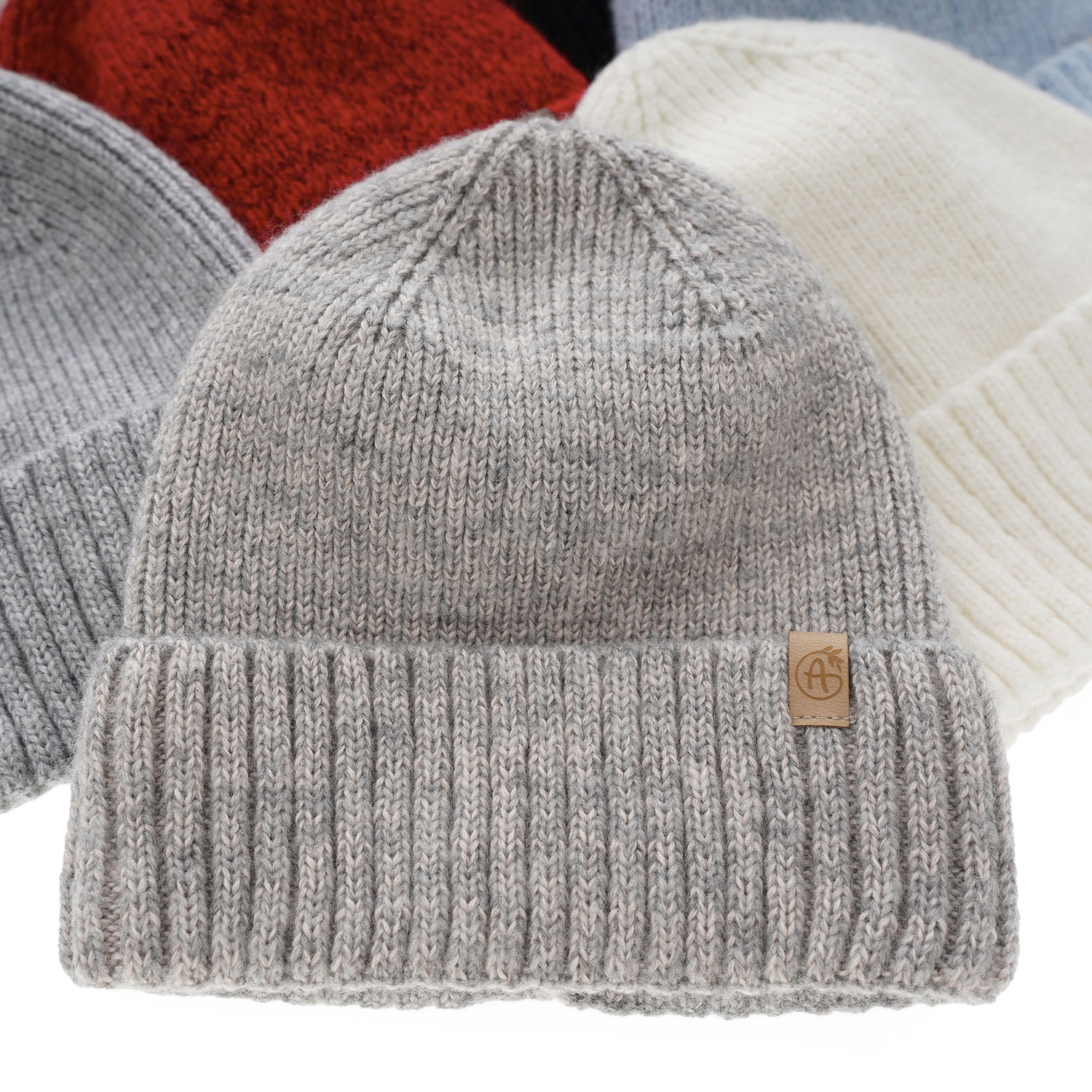 Czapka zimowa damska, khaki, z wełną merino Alvara