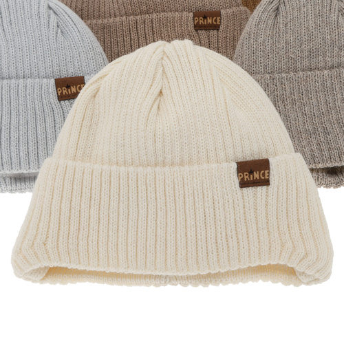 Czapka zimowa dla chłopca, wiązana, z wełną merino, camel Puser
