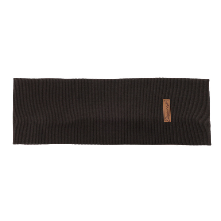 Opaska jesienna, wiosenna, damska, ciemnobrązowa, bawełniana Sharon