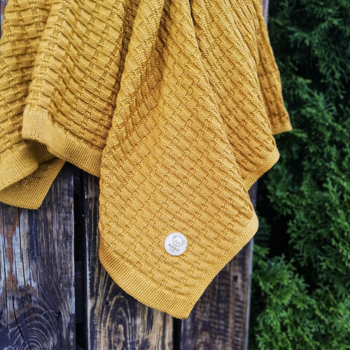 Kocyk bambusowy dla dziecka, niemowlaka, szary, delikatny Misio