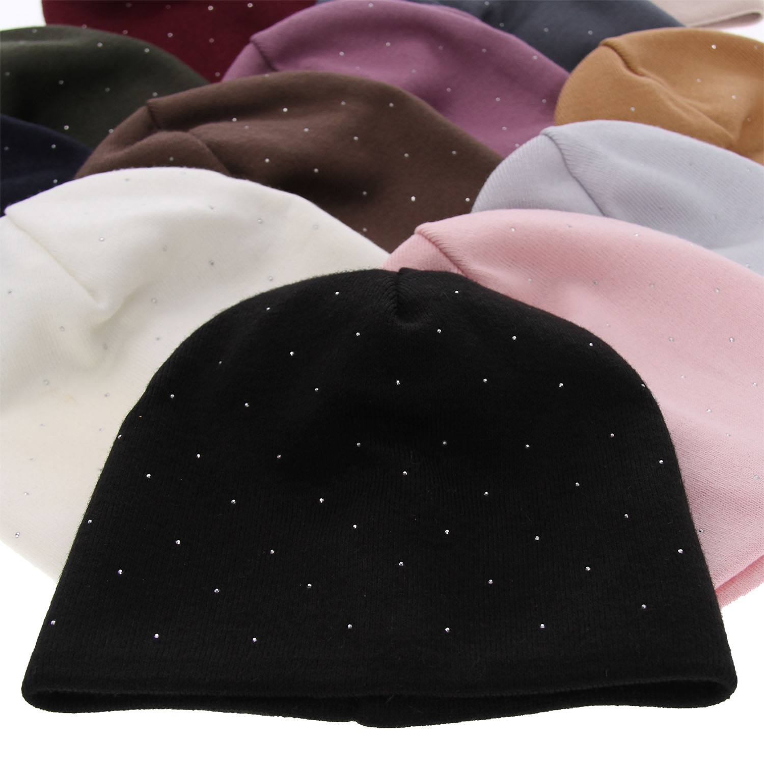 Czapka jesienna, wiosenna damska, fioletowa Grecja