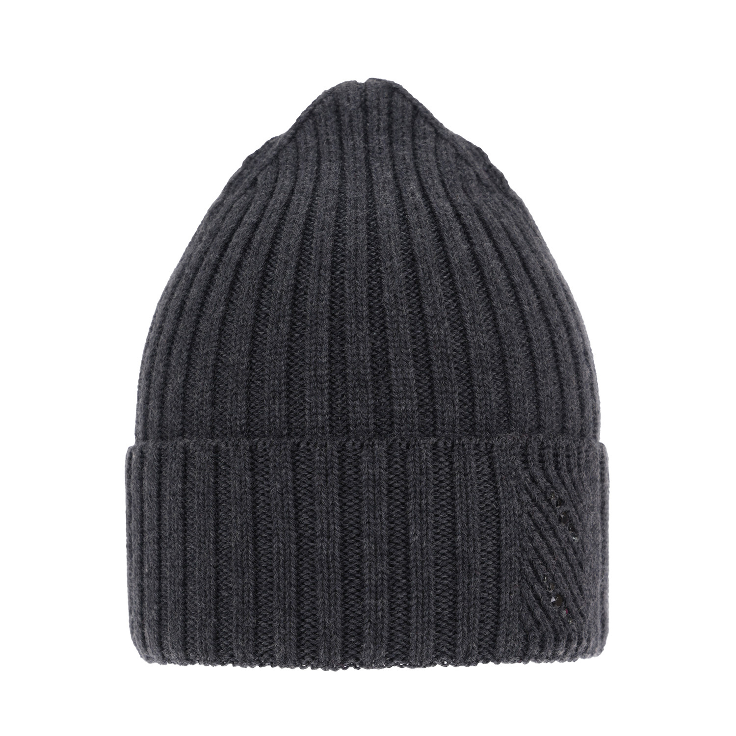 Czapka zimowa damska, szara, 100% wełniana merino Ariga