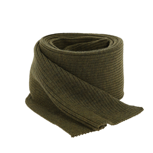 Szalik zimowy męski, khaki, 100% wełniana merino Brayan