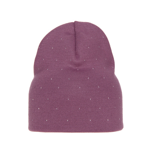 Czapka jesienna, wiosenna damska, fioletowa Grecja