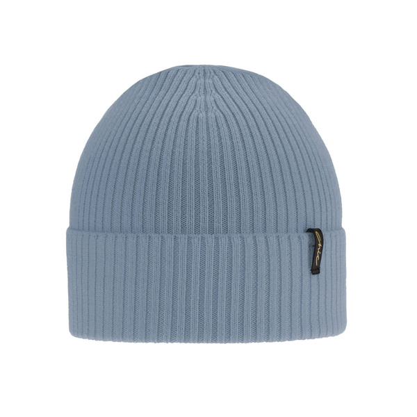 Czapka zimowa damska, niebieska, 100% wełniana merino Megan