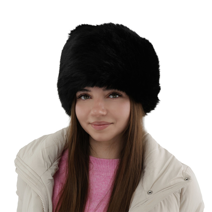 Czapka zimowa damska podszyta wełnianym polarem brązowa Holly
