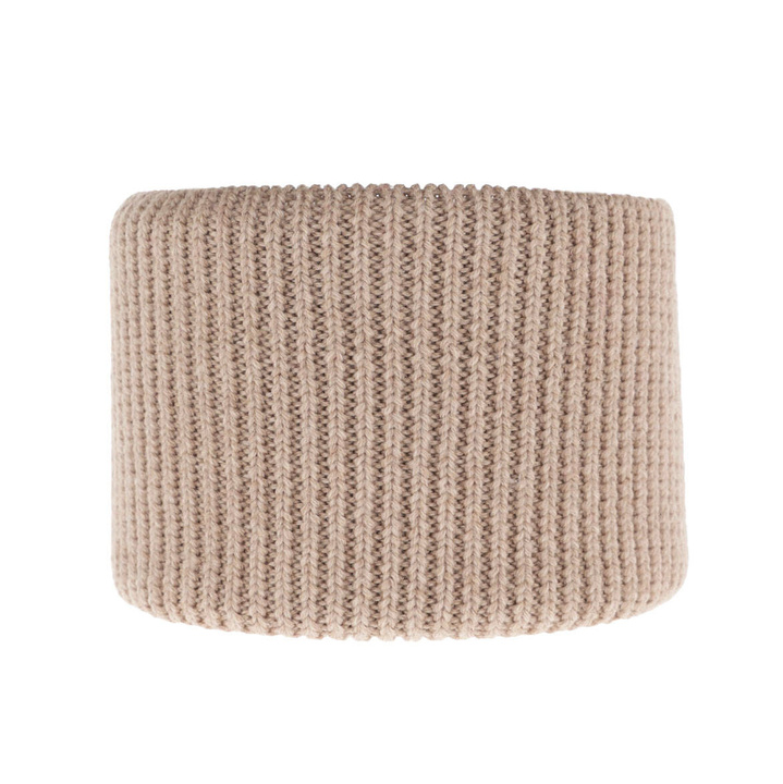 Komin zimowy dziecięcy, ciemnobeżowy, 100% wełniany merino Vanilla
