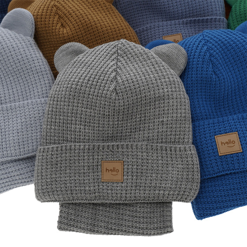 Czapka i komin dla chłopca zimowy komplet, błękitny Michael