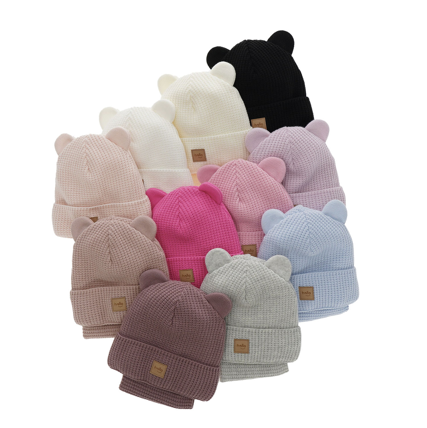 Czapka i komin dla dziewczynki zimowy komplet, wrzosowy Harper