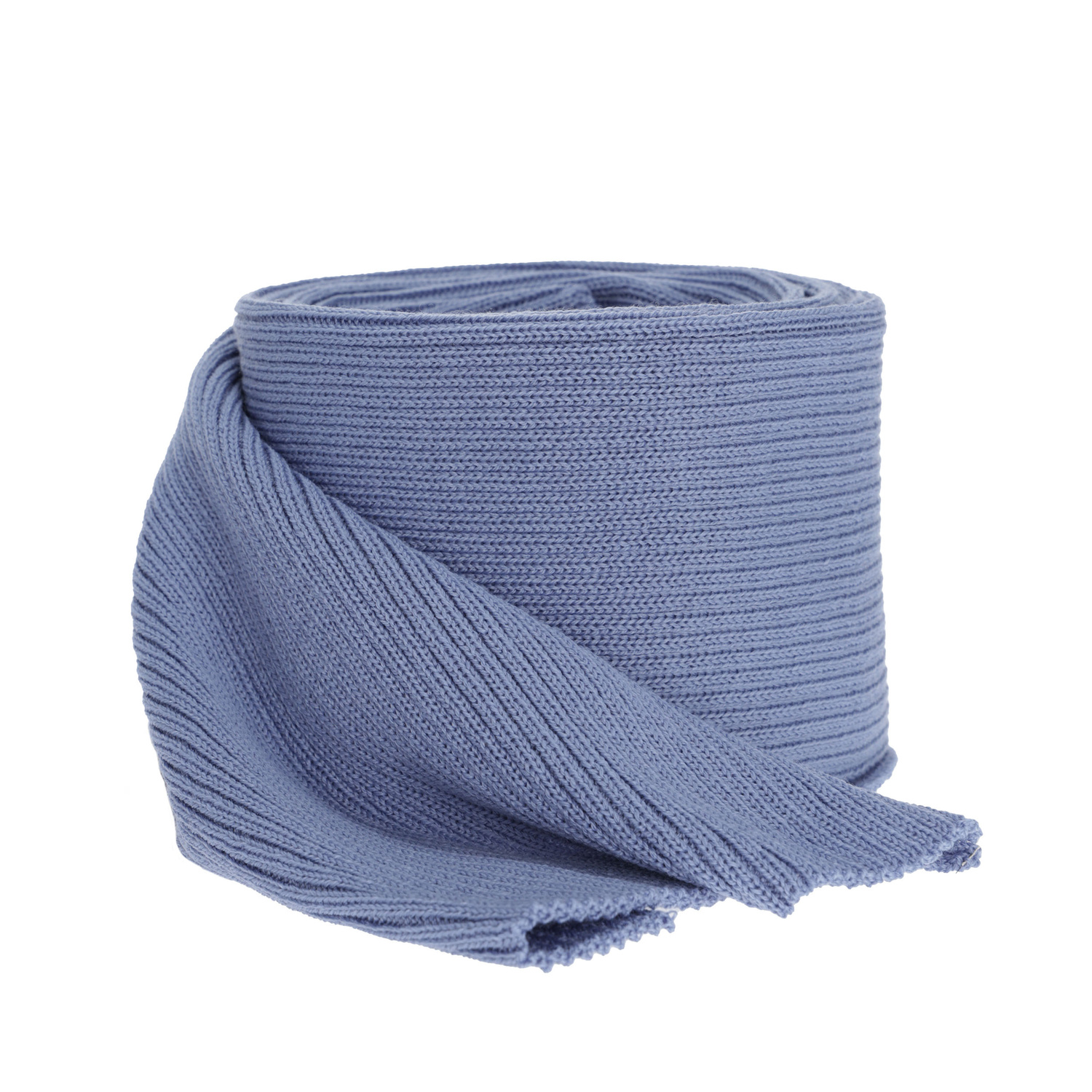 Szalik zimowy męski, niebieski, 100% wełniana merino Brayan