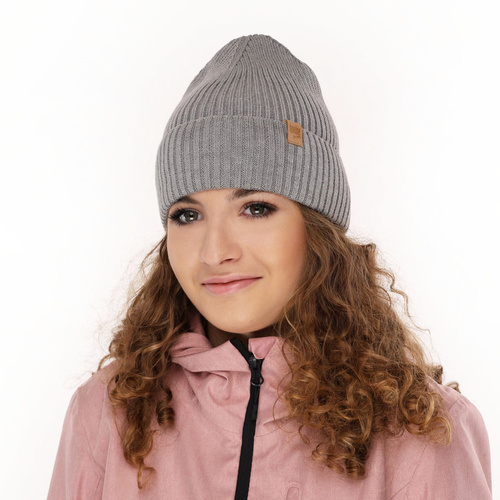 Czapka jesienna, wiosenna dla dziewczynki, z bawełną, kremowa Isumi