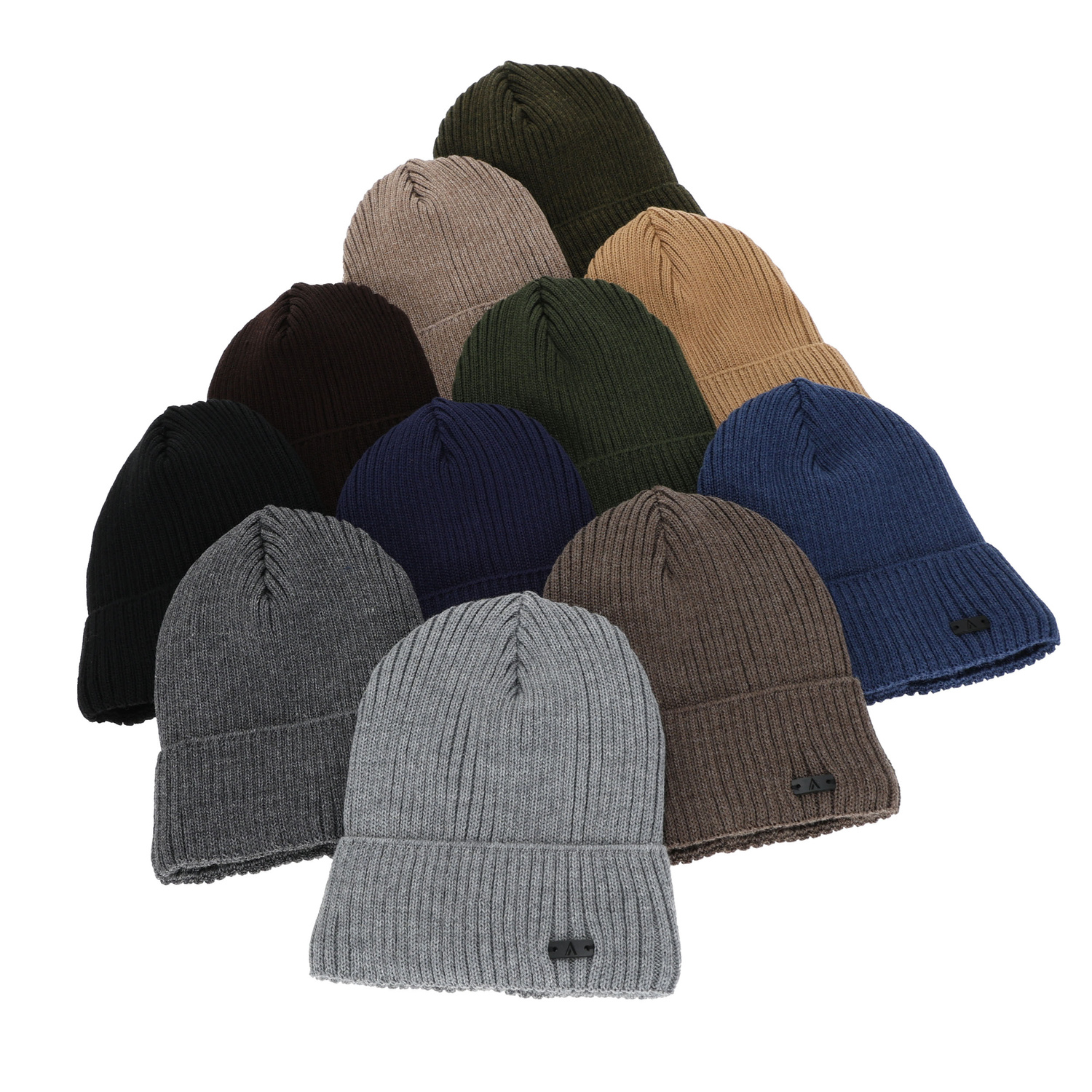 Czapka zimowa męska, czarna, z wełną merino, Jeffrey