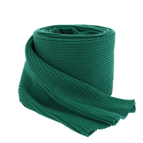 Szalik zimowy damski, zielony, 100% wełniana merino, Jessica