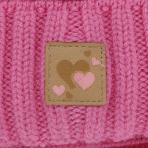 Czapka i komin dla dziewczynki, zimowy komplet, szary, 100% wełniany merino, podszyty polarem wełnianym, Ronia