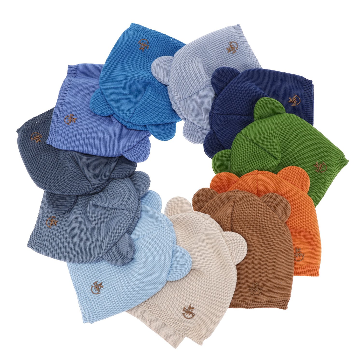 Czapka i komin dla chłopca jesienny, wiosenny komplet, z bawełną, beżowy Ludvic