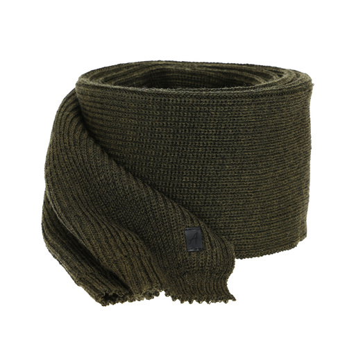 Szalik zimowy męski, khaki, z wełną merino Algor