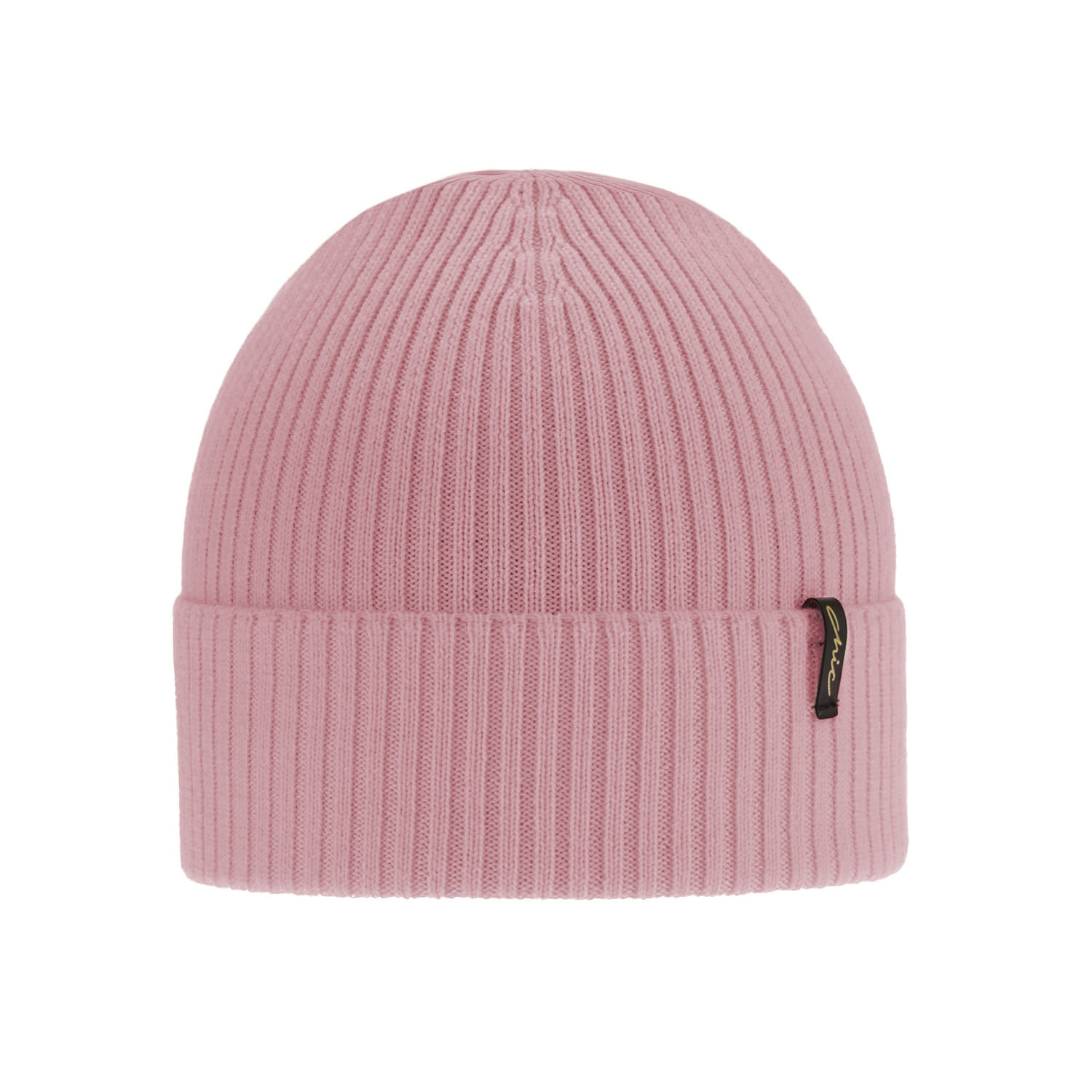 Czapka zimowa damska, różowa, 100% wełniana merino, Megan