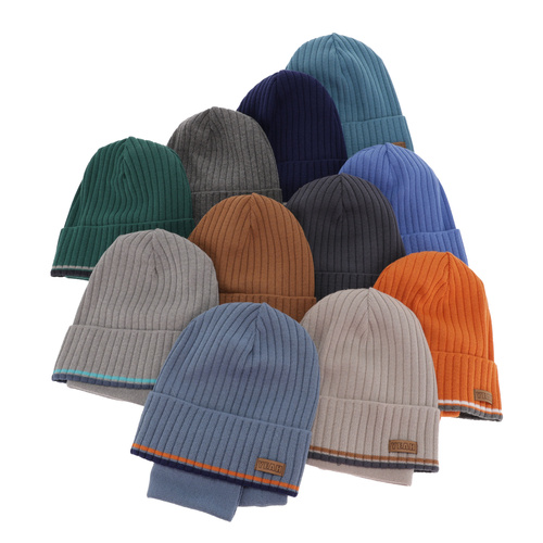 Czapka i komin dla chłopca jesienny, wiosenny komplet, ciemnoszary, bawełniany London