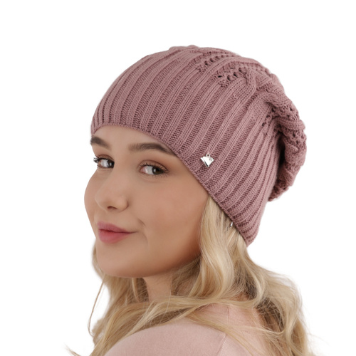 Czapka zimowa damska, czarna, Sarysa