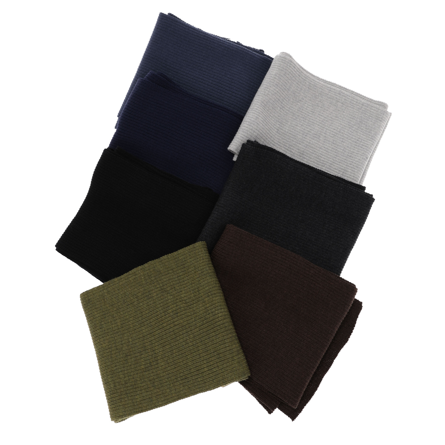 Szalik zimowy męski, khaki, 100% wełniana merino Brayan