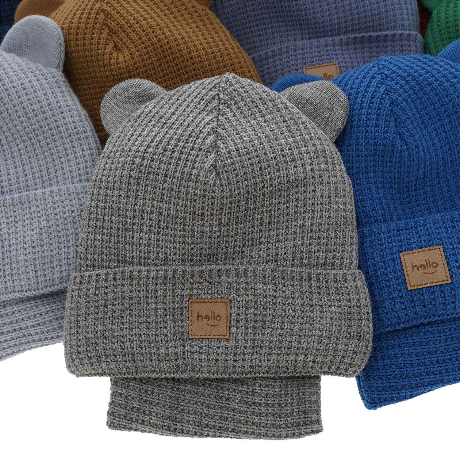 Czapka i komin dla chłopca zimowy komplet, niebieski Michael